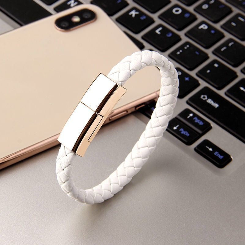 New Bracelet Charger USB Charging Cable Data Charging Cord For USB type C Cable and apple lightning port