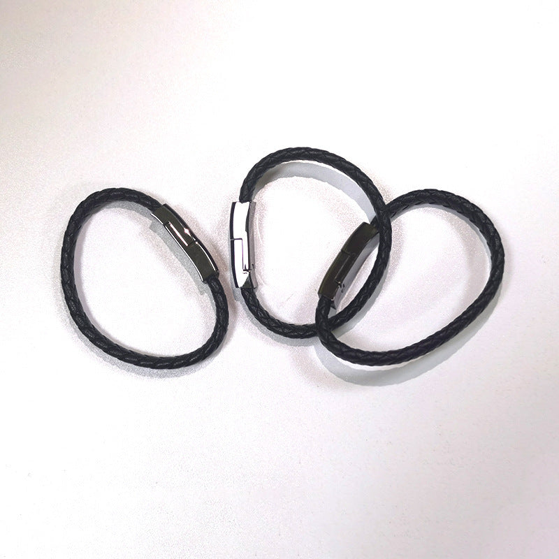 New Bracelet Charger USB Charging Cable Data Charging Cord For USB type C Cable and apple lightning port