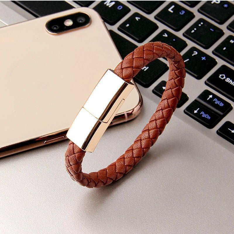 New Bracelet Charger USB Charging Cable Data Charging Cord For USB type C Cable and apple lightning port